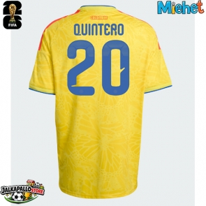 Kolumbia Juan Fernando Quintero #20 Kotipaita MM-kisat 2026 Lyhythihainen